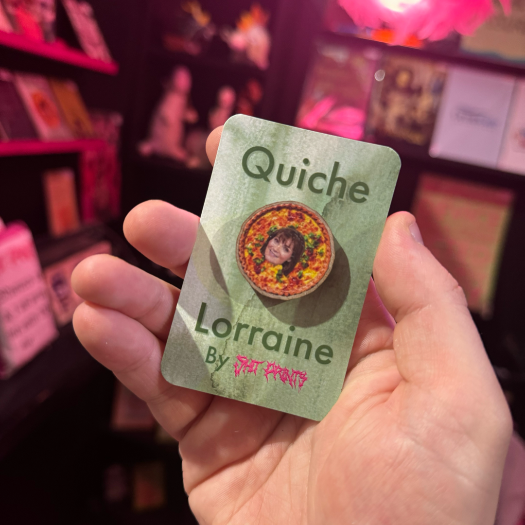 Quiche Lorraine Pin Badge (Locking Back)